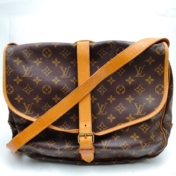 Louis Vuitton Monogram Canvas Saumur 35 Messenger Bag